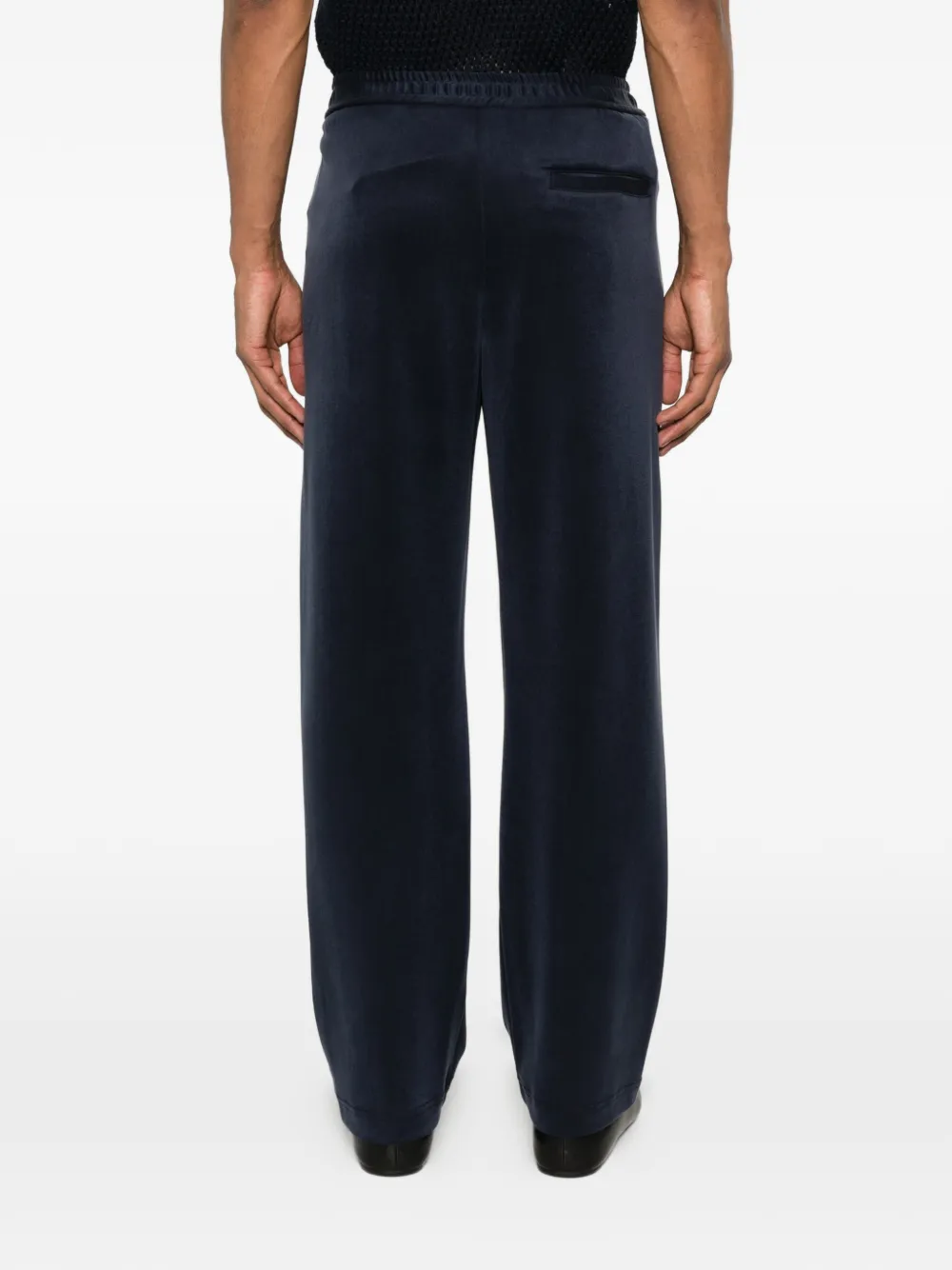 Giorgio Armani Broek met elastische taille Blauw