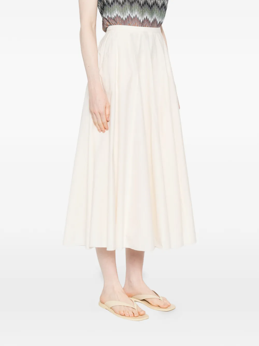  Forte Forte Gathered Midi Skirt - Neutrals 