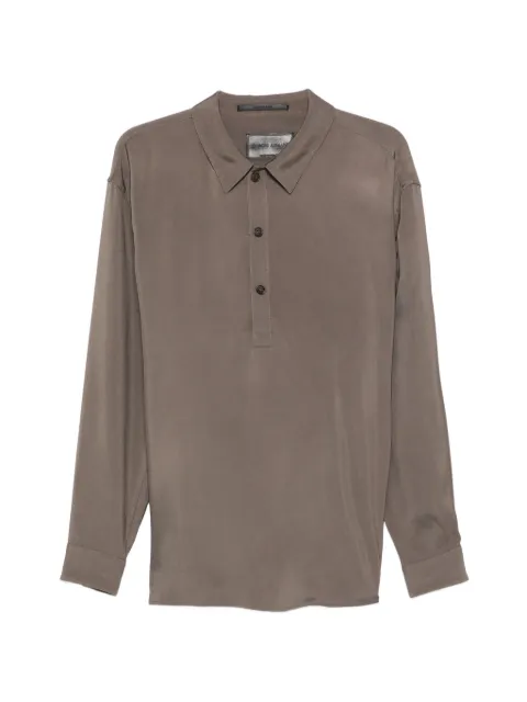 Giorgio Armani Langärmeliges Poloshirt