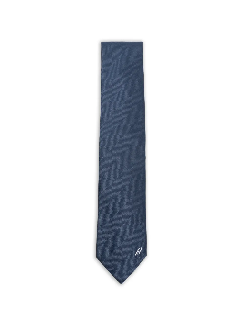 Brioni herringbone tie - Blu