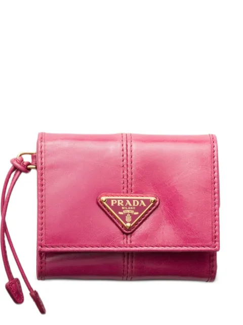 Prada petit portefeuille en cuir