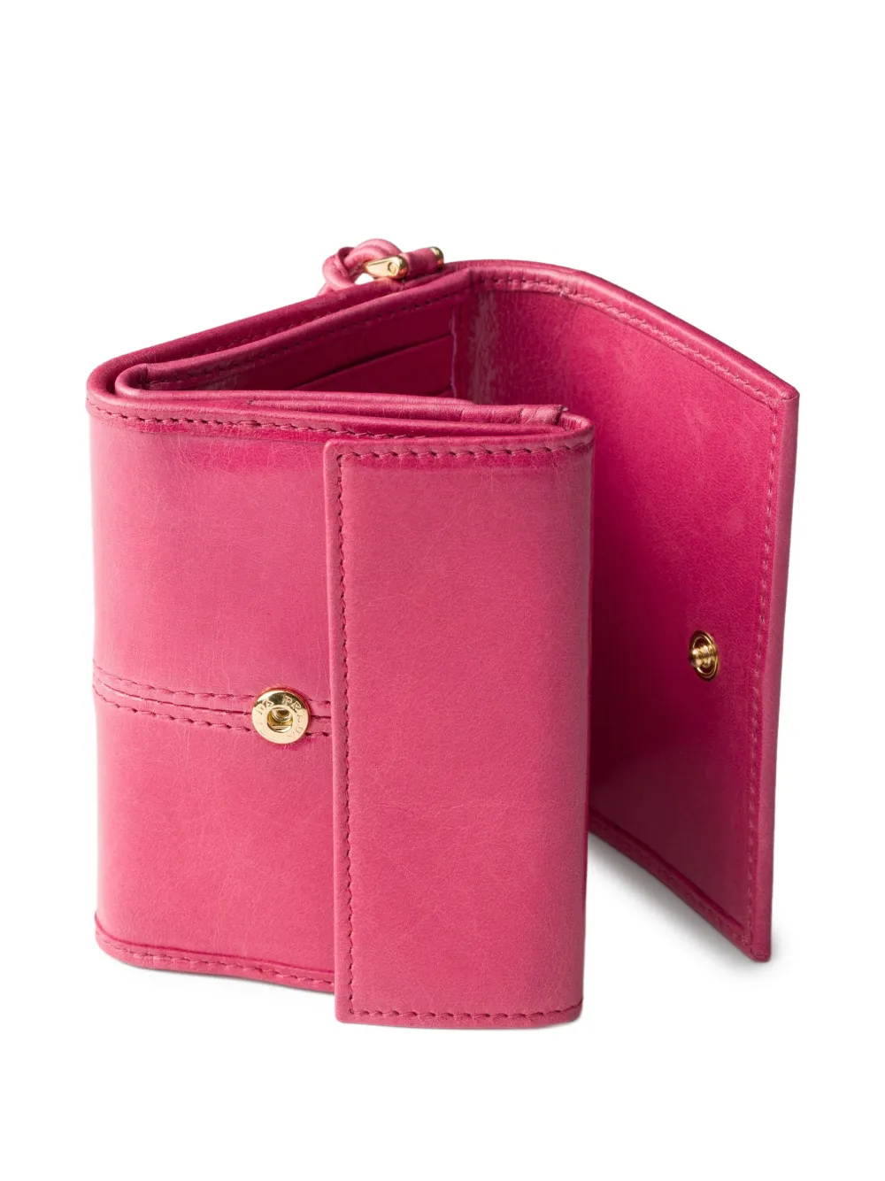 Prada KLeine leren portemonnee Roze