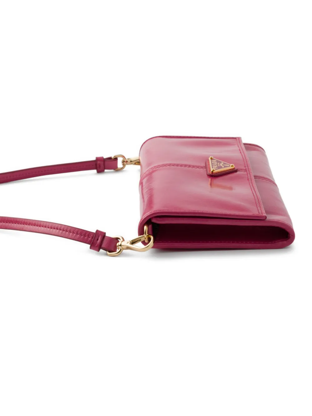 Prada Leren portemonnee Roze