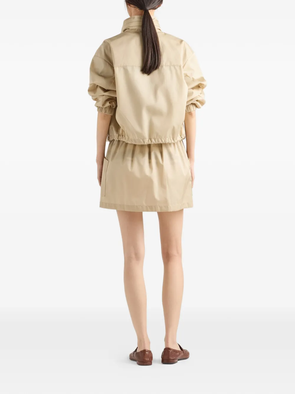  Prada Re-nylon Mini Skirt - Neutrals 