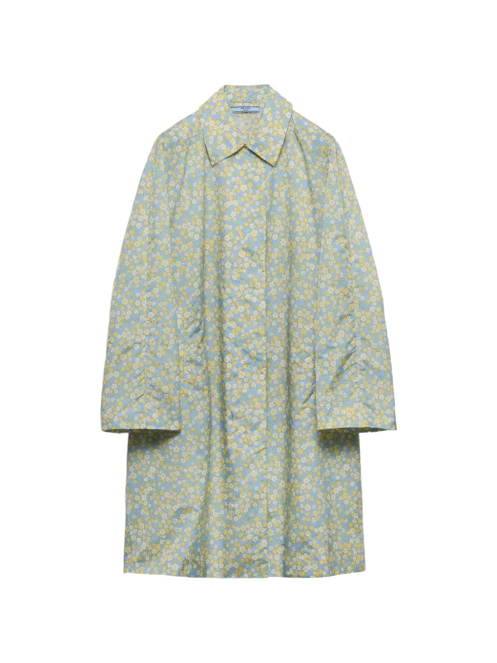 Prada Printed Re-Nylon raincoat - Blu