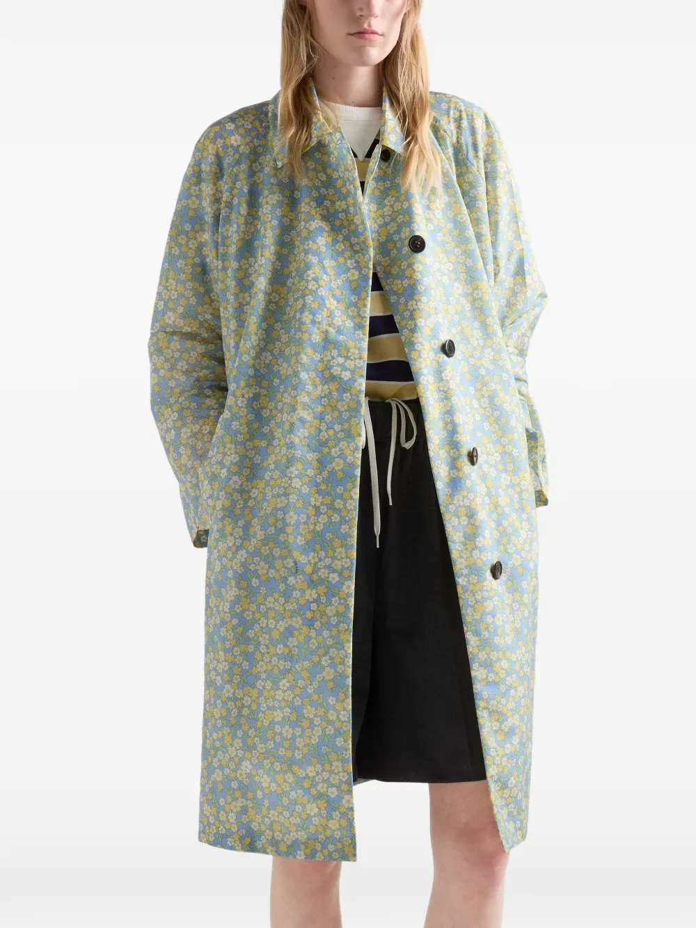 Prada Re-Nylon regenjas met print Blauw