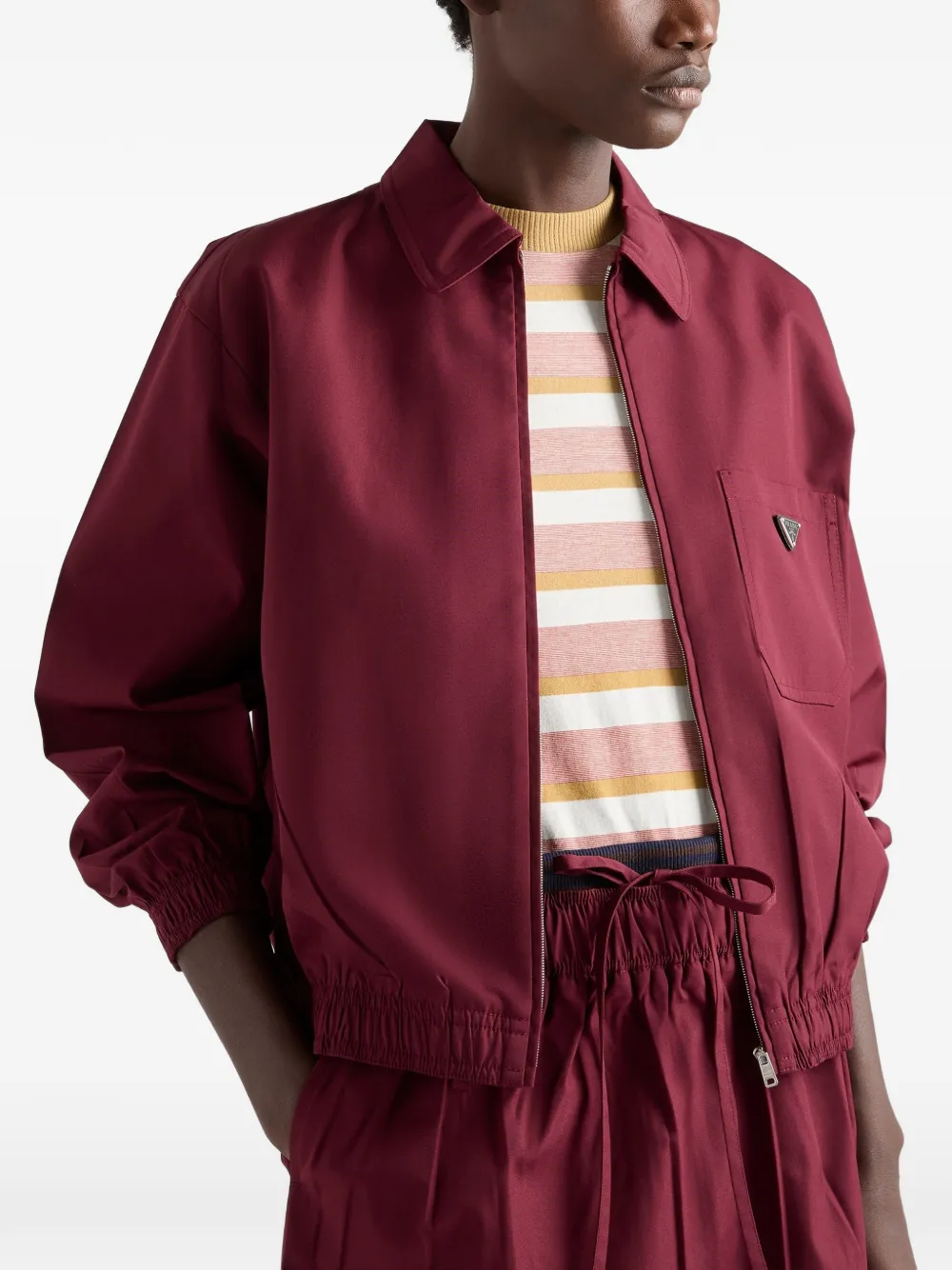 Prada Popeline jack Rood
