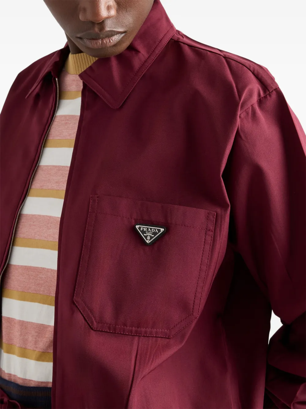 Prada Popeline jack Rood