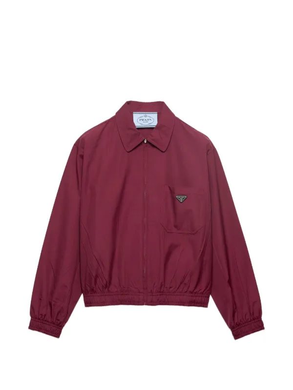 Prada Poplin Jacket in Red