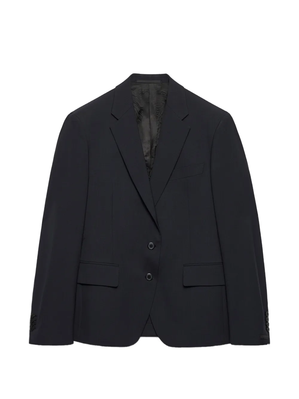 Prada single-breasted wool jacket - Blu