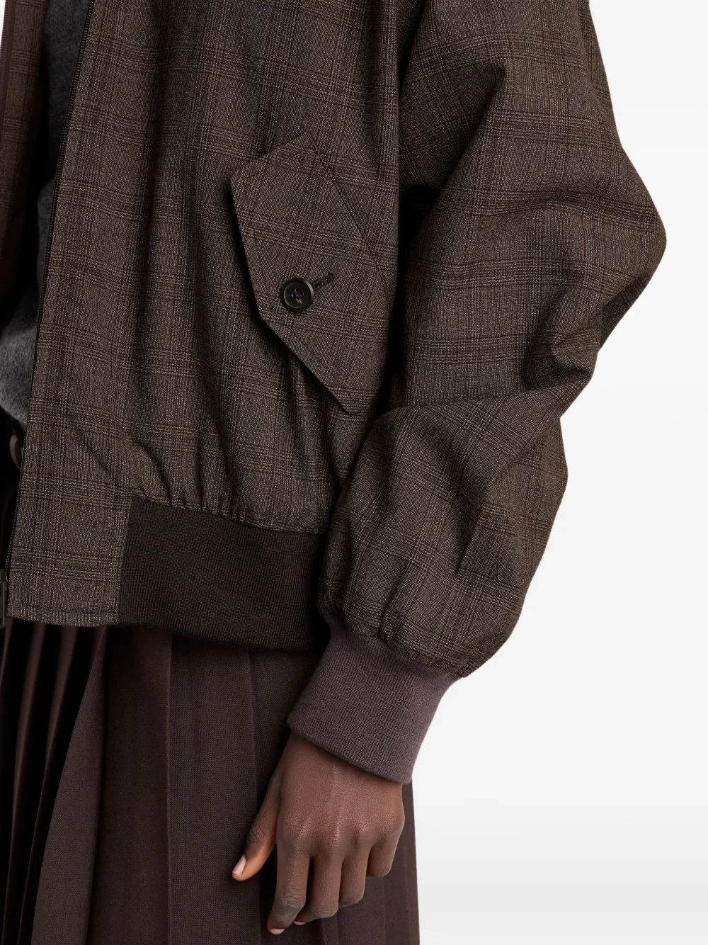 Prada Geruit jack Bruin