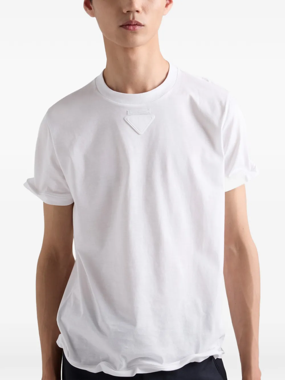  Prada Shapeable Cotton T-shirt - White 
