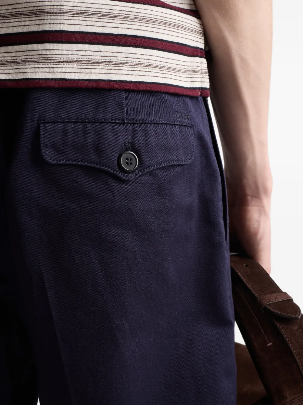 Prada Katoenen bermuda shorts Blauw