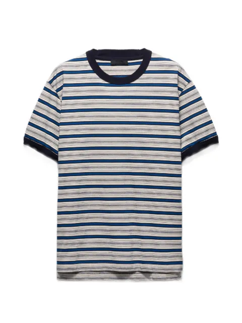 Prada Striped cotton T-shirt