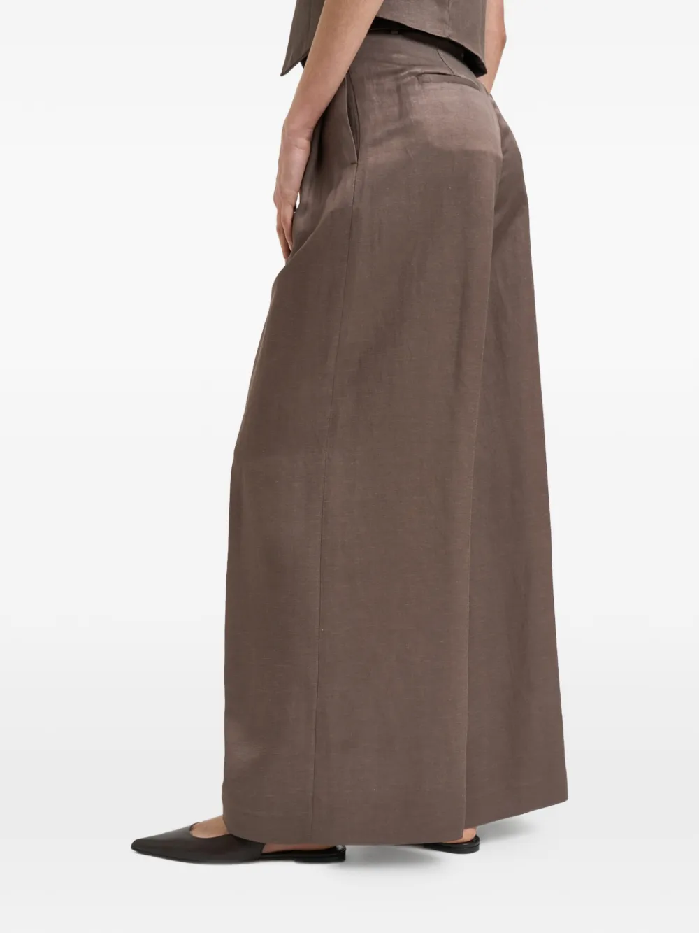  Peserico Pleated Trousers - Brown 