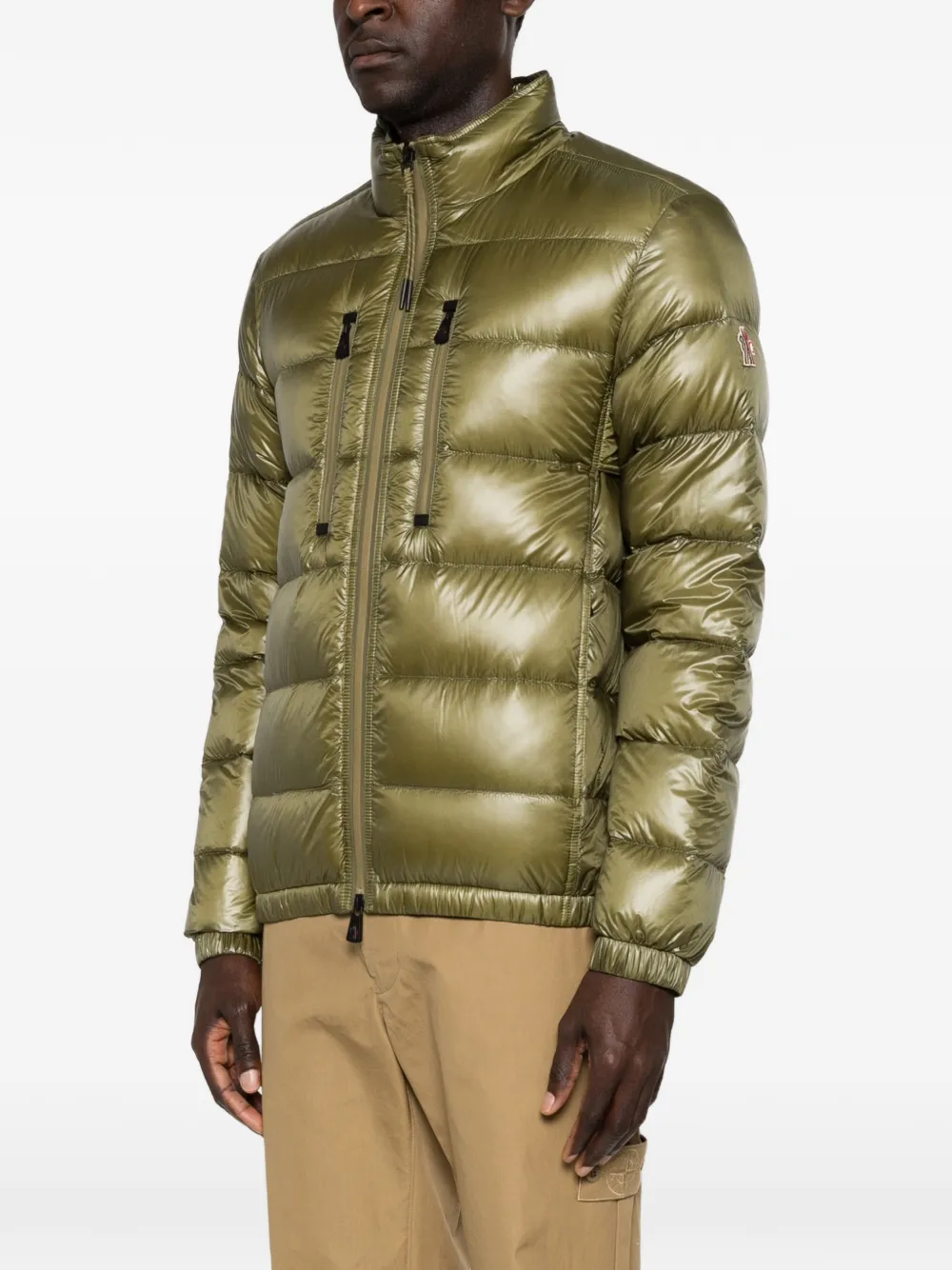 Moncler Grenoble Orres donsjack met rits Groen