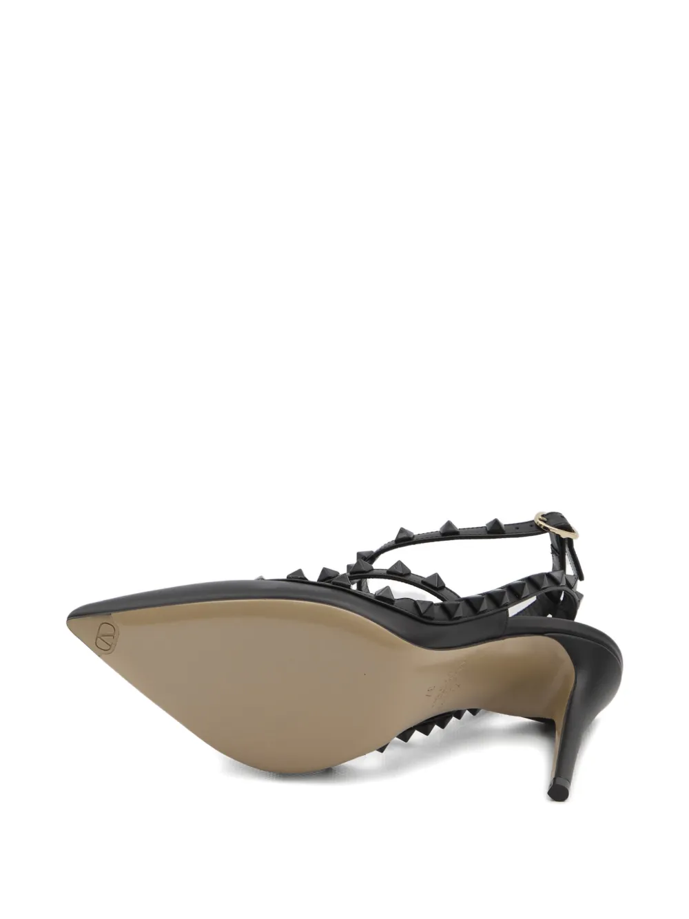 Valentino Garavani studded T-strap pumps Zwart