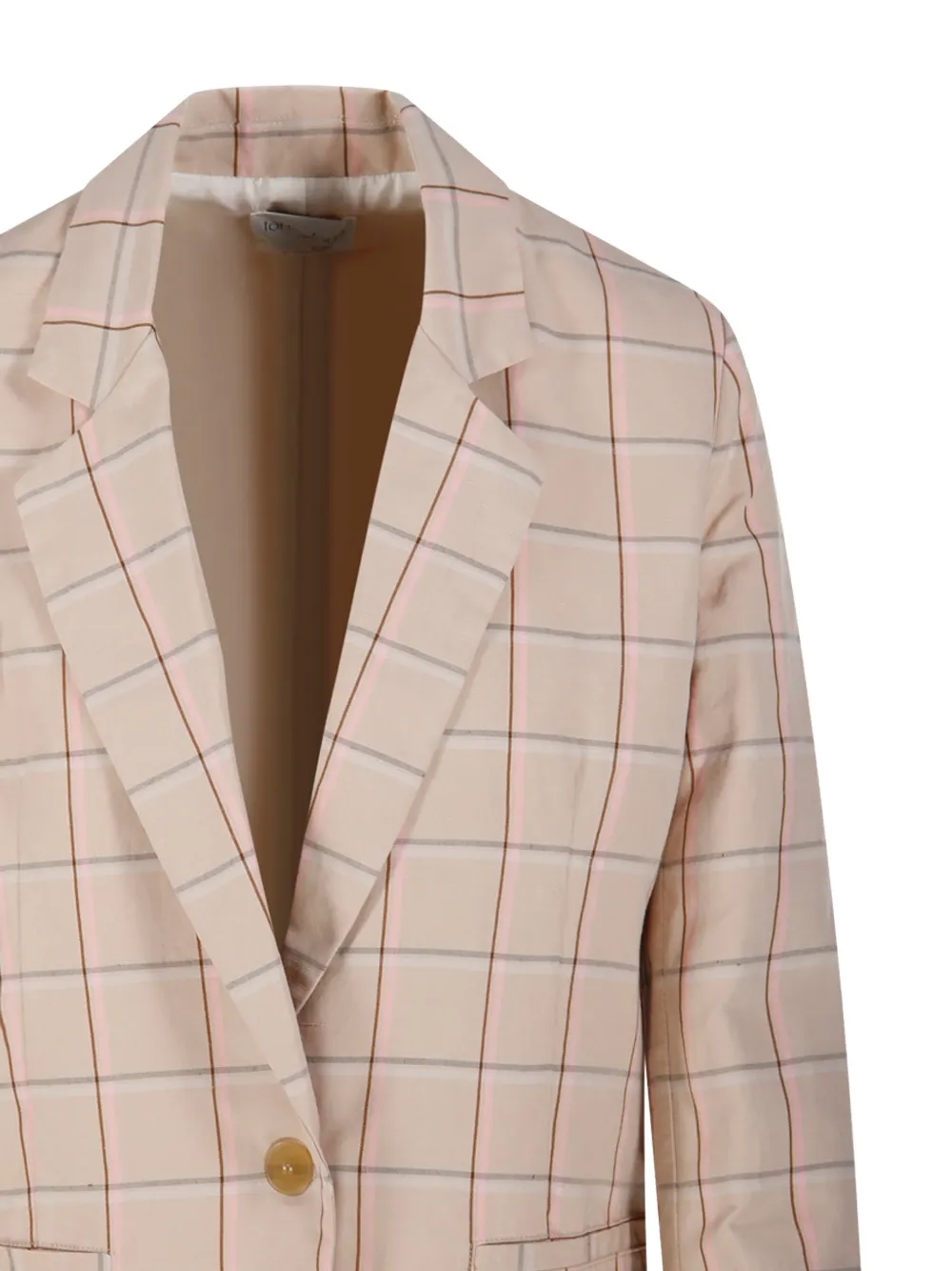 Forte Geruite blazer Roze