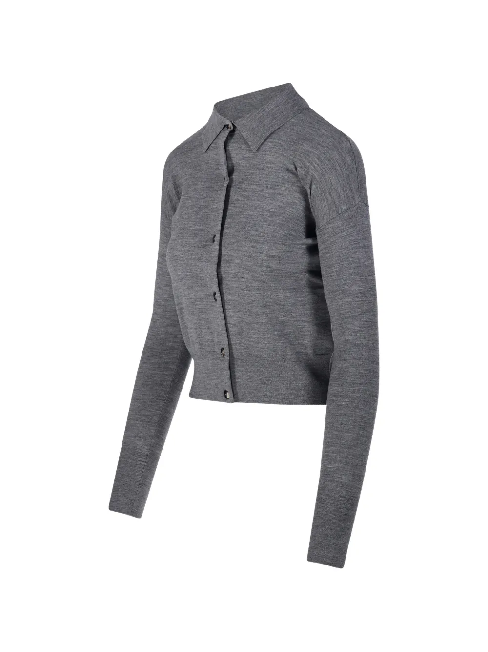 Max Mara Vest met kraag en knopen Grijs
