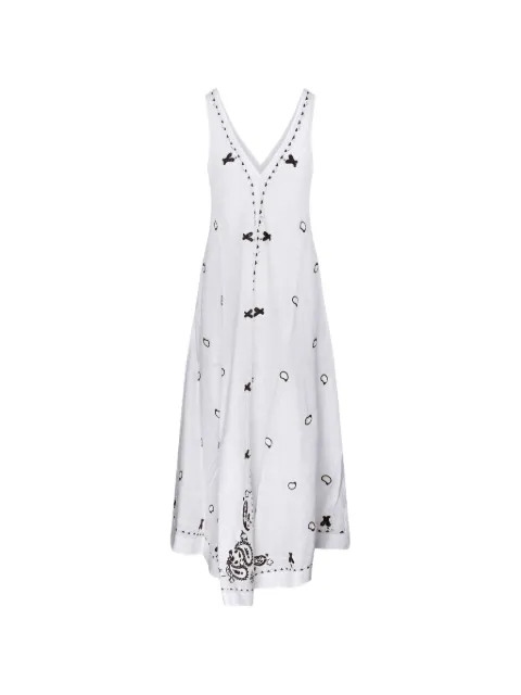 P.A.R.O.S.H. vestido midi bordado