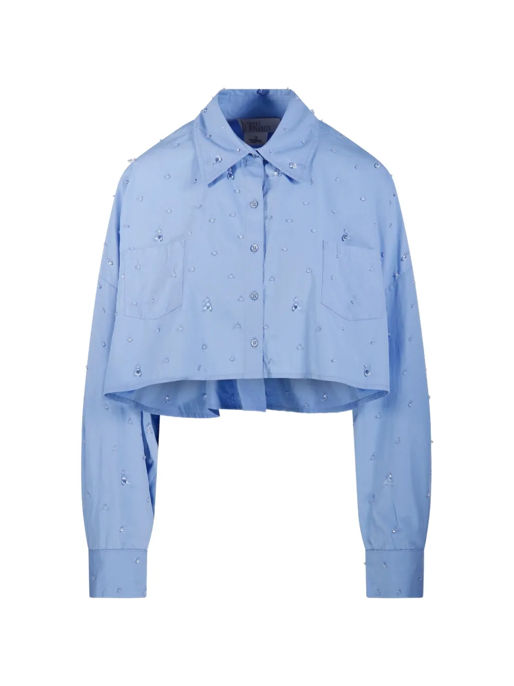 Giuseppe Di Morabito embellished cropped shirt - Blu