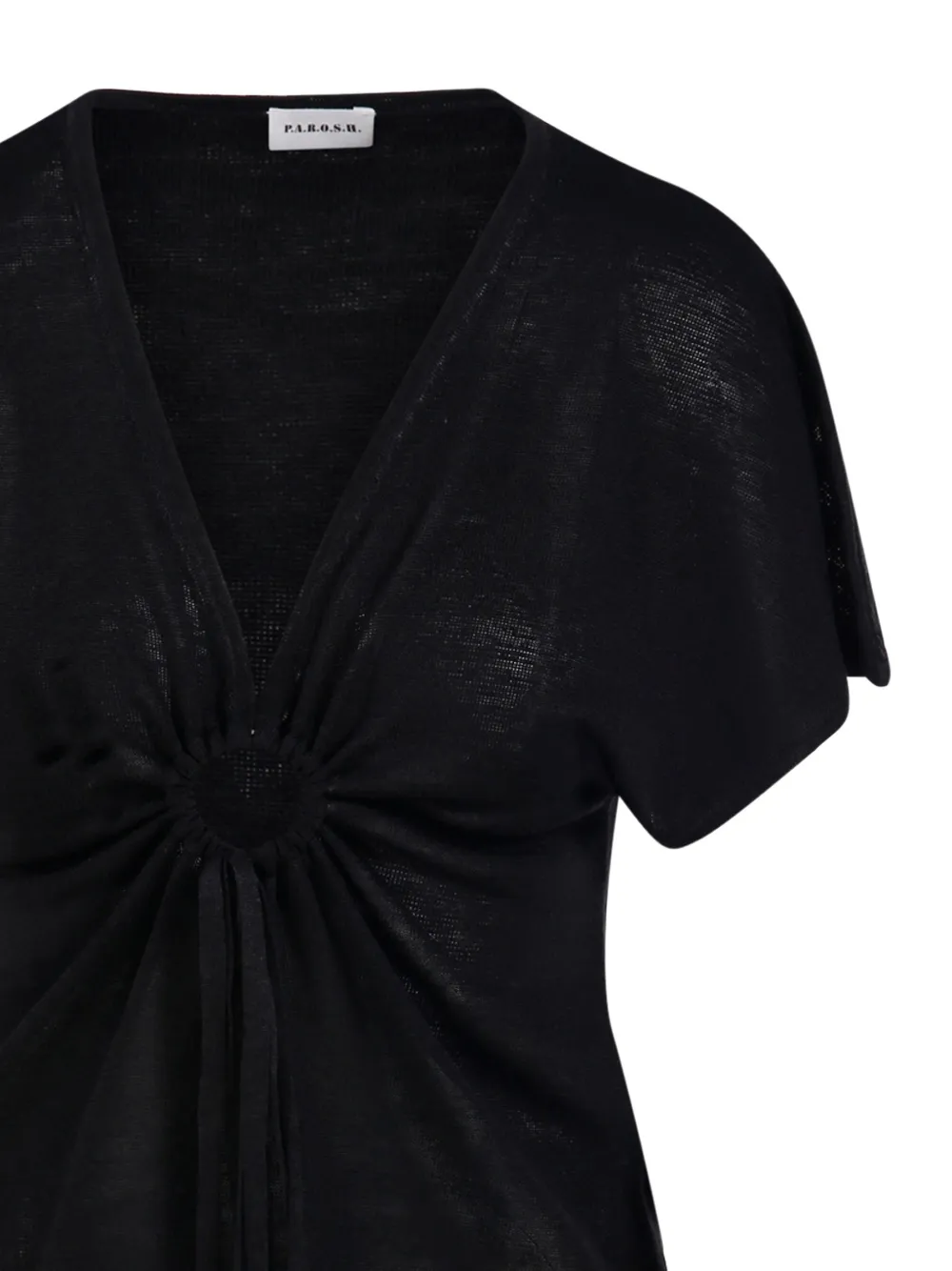 P.A.R.O.S.H. Top met V-hals Zwart