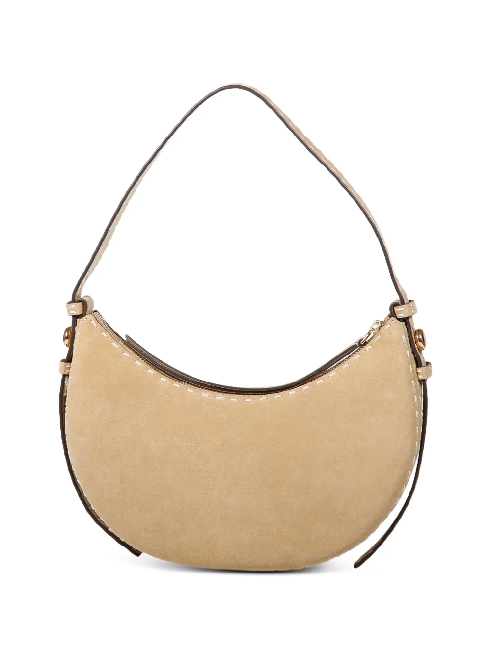 Tory Burch Romy schoudertas met stiksel Beige