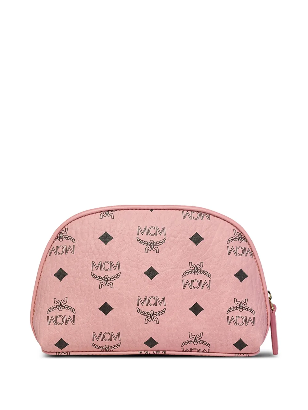 MCM Aren make-up tas met monogram canvas Roze
