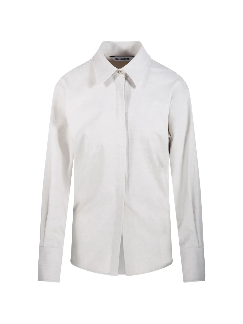 SANDBEIGE long-sleeve buttoned shirt - Grigio