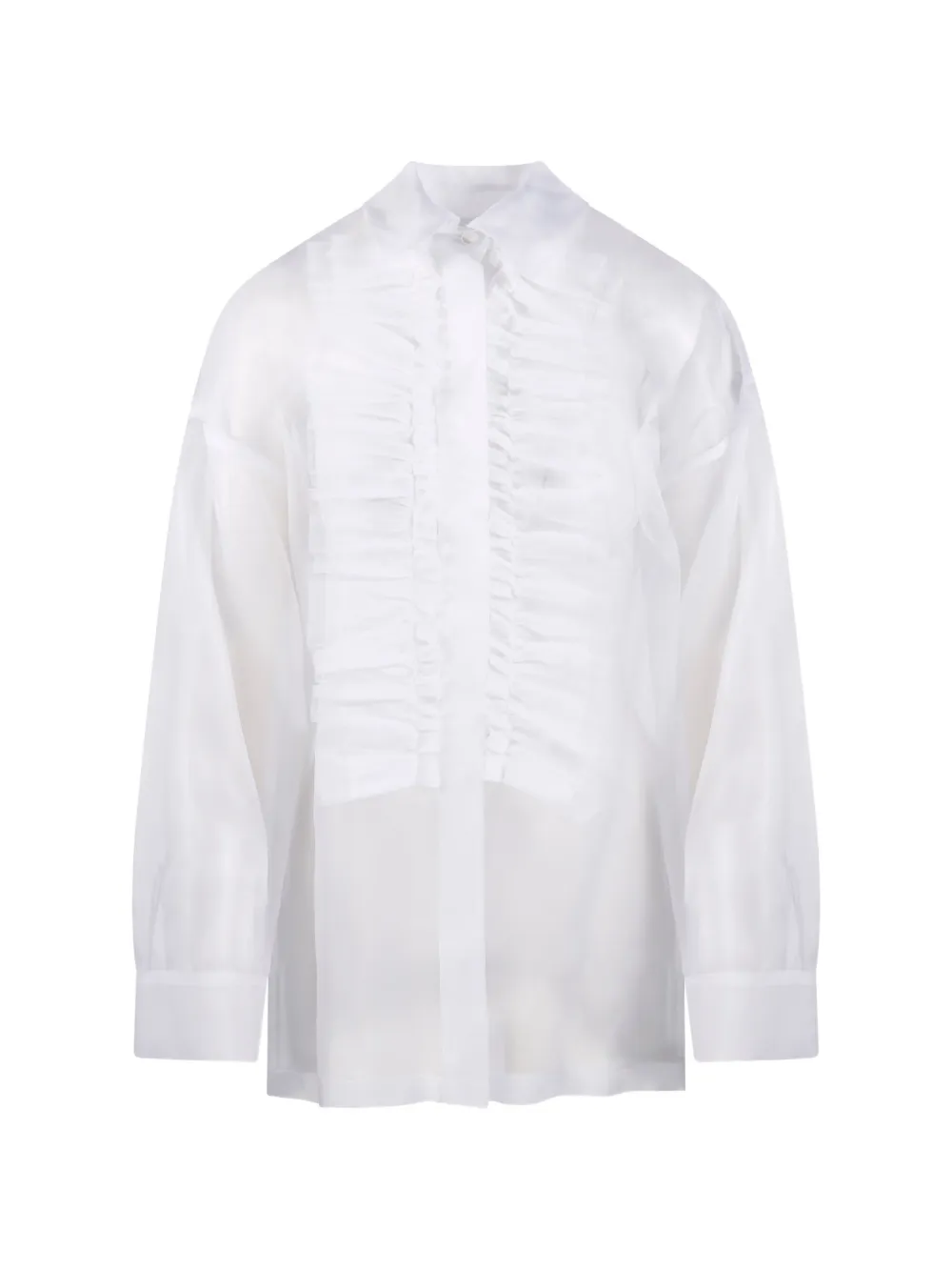 P.A.R.O.S.H. ruffled shirt - Bianco