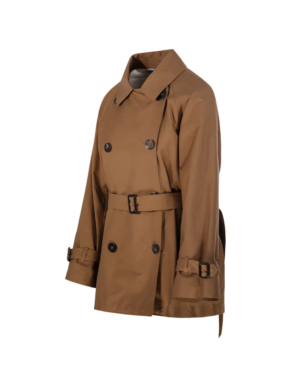  Max Mara Belted Double-breasted Coat - Brown 