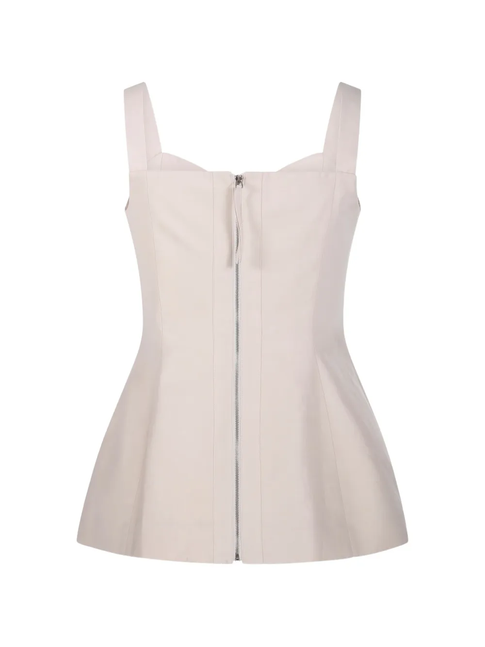  Sandbeige Flared Straps Top - Neutrals 