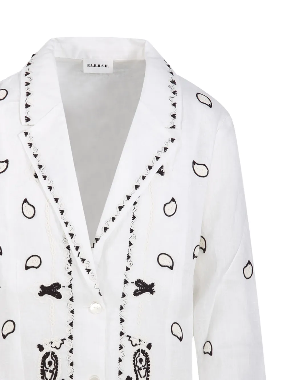 P.A.R.O.S.H. Blazer met borduurwerk Wit
