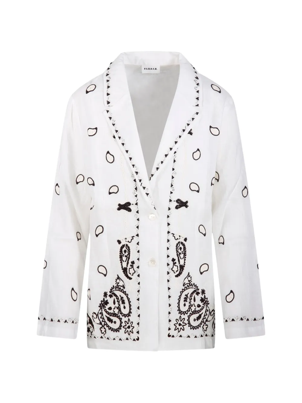 P.A.R.O.S.H. Beach embroidered blazer - Bianco