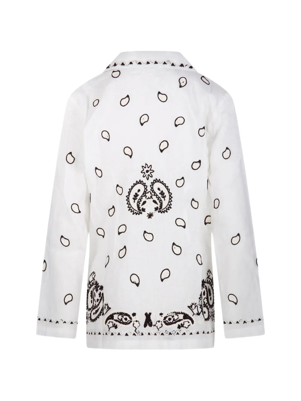  P.a.r.o.s.h. Beach Embroidered Blazer - White 