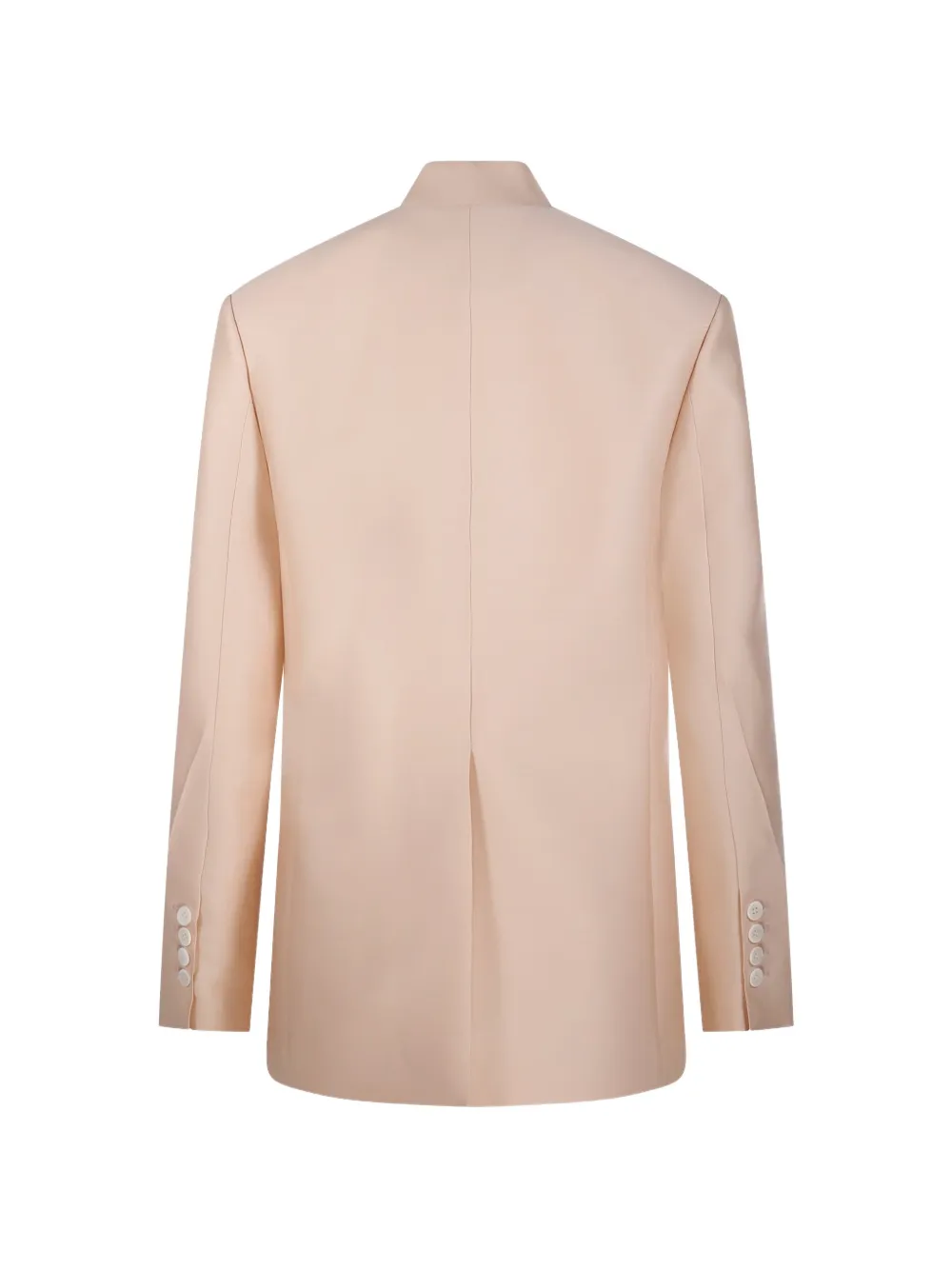  Sandbeige Button Single-breasted Blazer - Pink 
