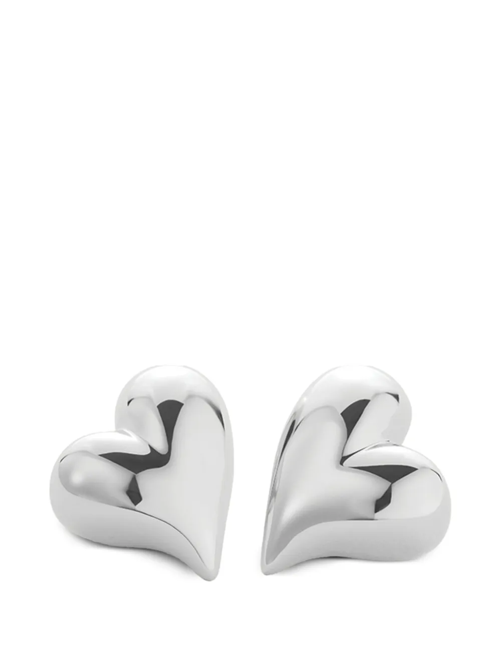 Jenny Bird Art Heart earrings - Argento