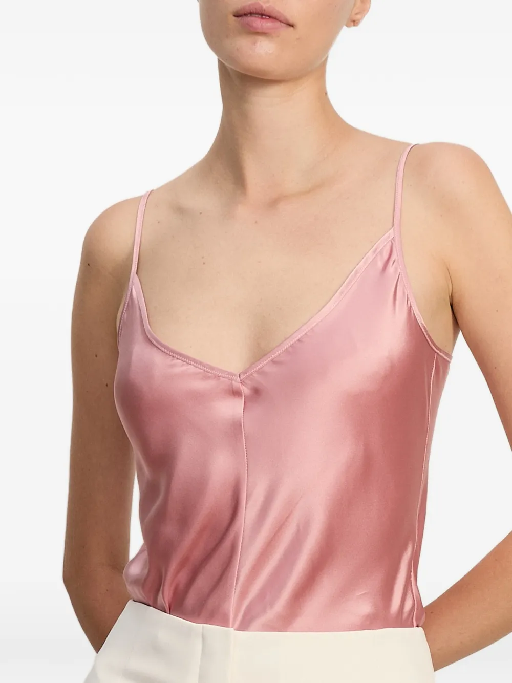 Veronica Beard v-neck camisole - Rosa