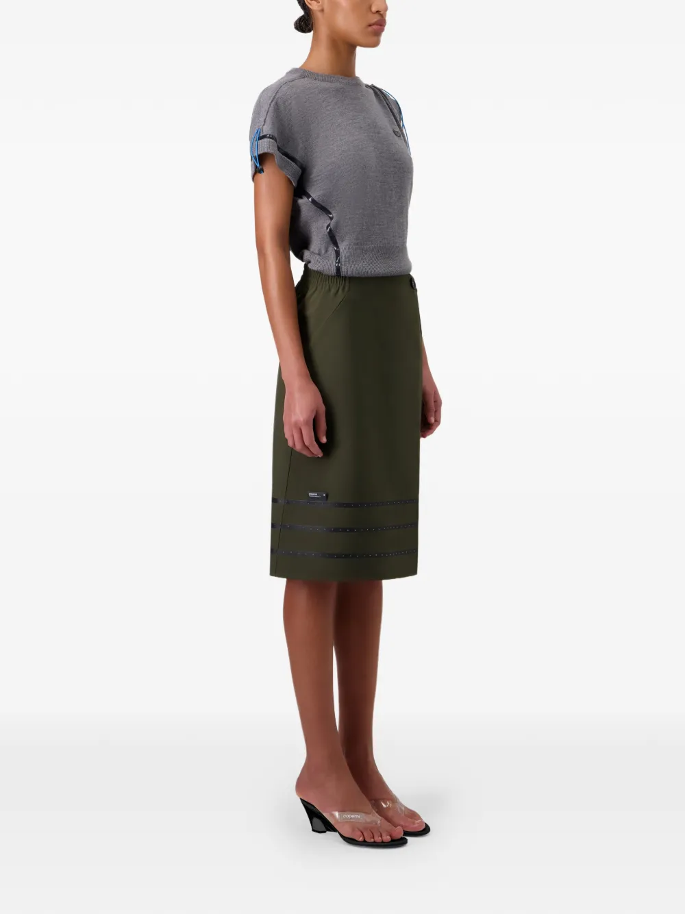  Coperni Tailored Midi Skirt - Green 