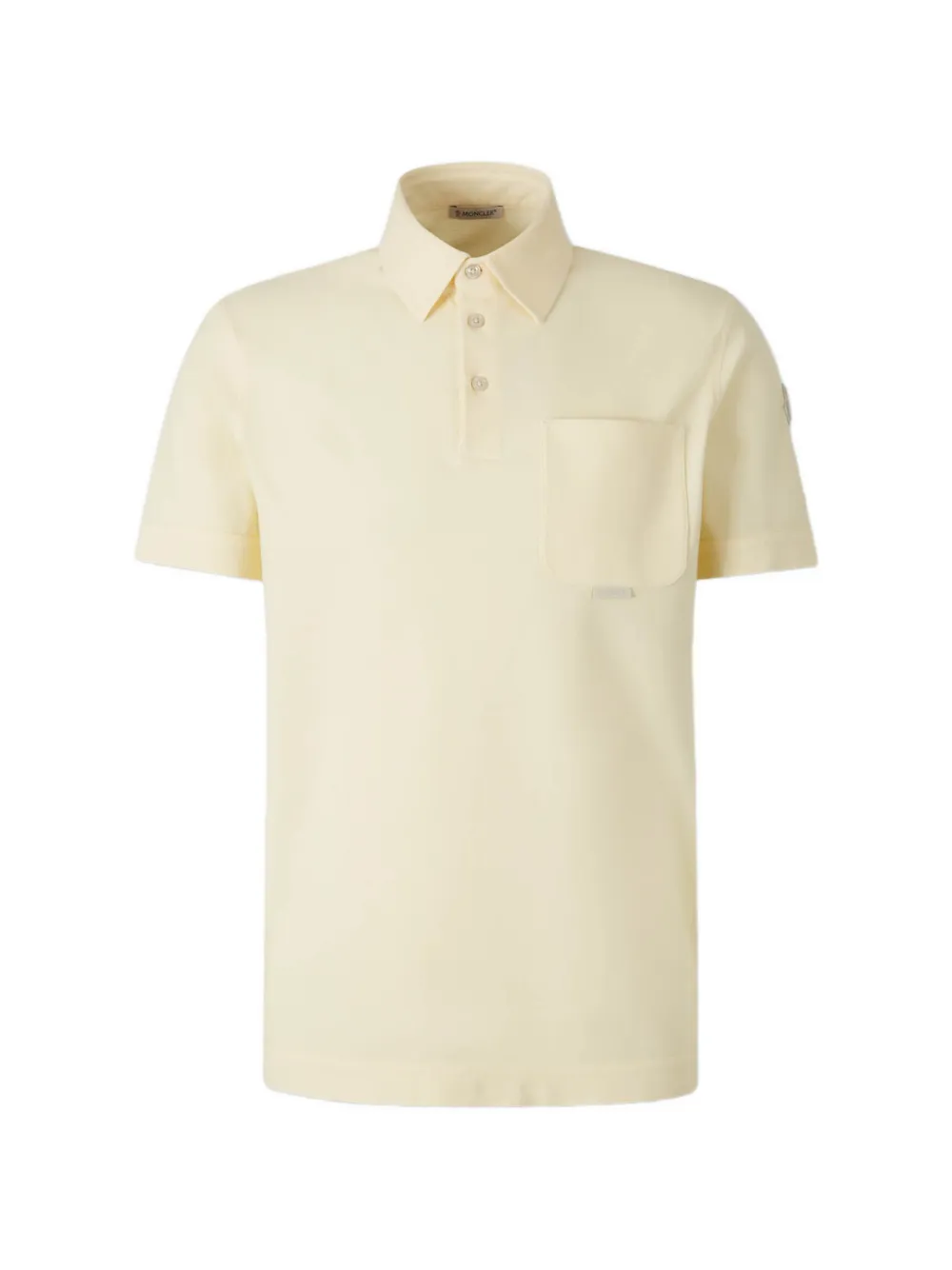 Moncler Chest Pocket Polo Shirt In Neutral