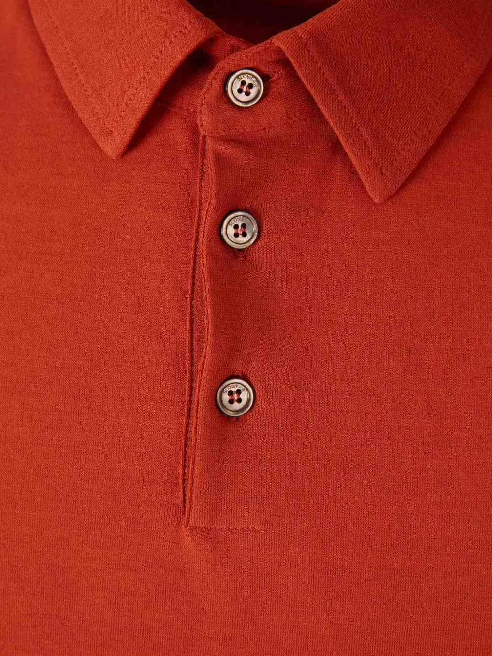 Zanone Poloshirt met knopen Oranje