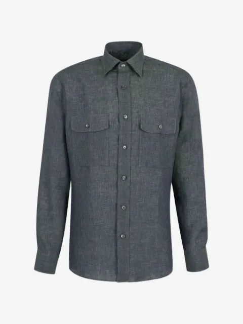 Brioni chest-pocket button shirt