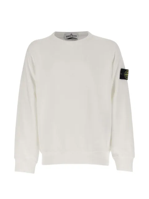 Stone Island Junior logo贴花棉卫衣