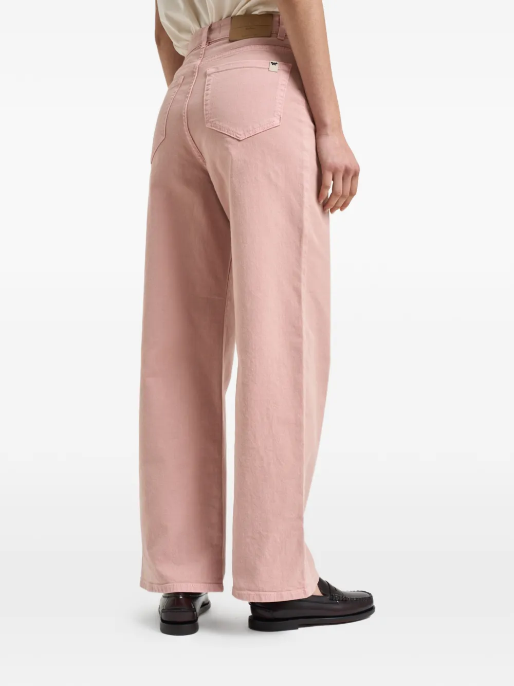 Weekend Max Mara Medina broek met wijde pijpen Roze
