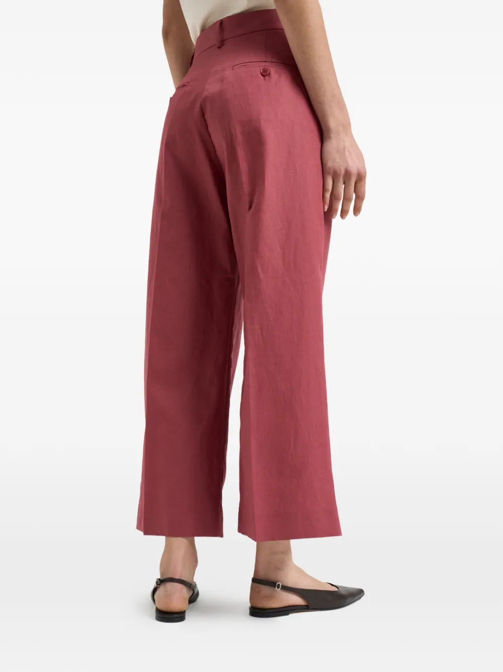 High-Rise Flared Trousers