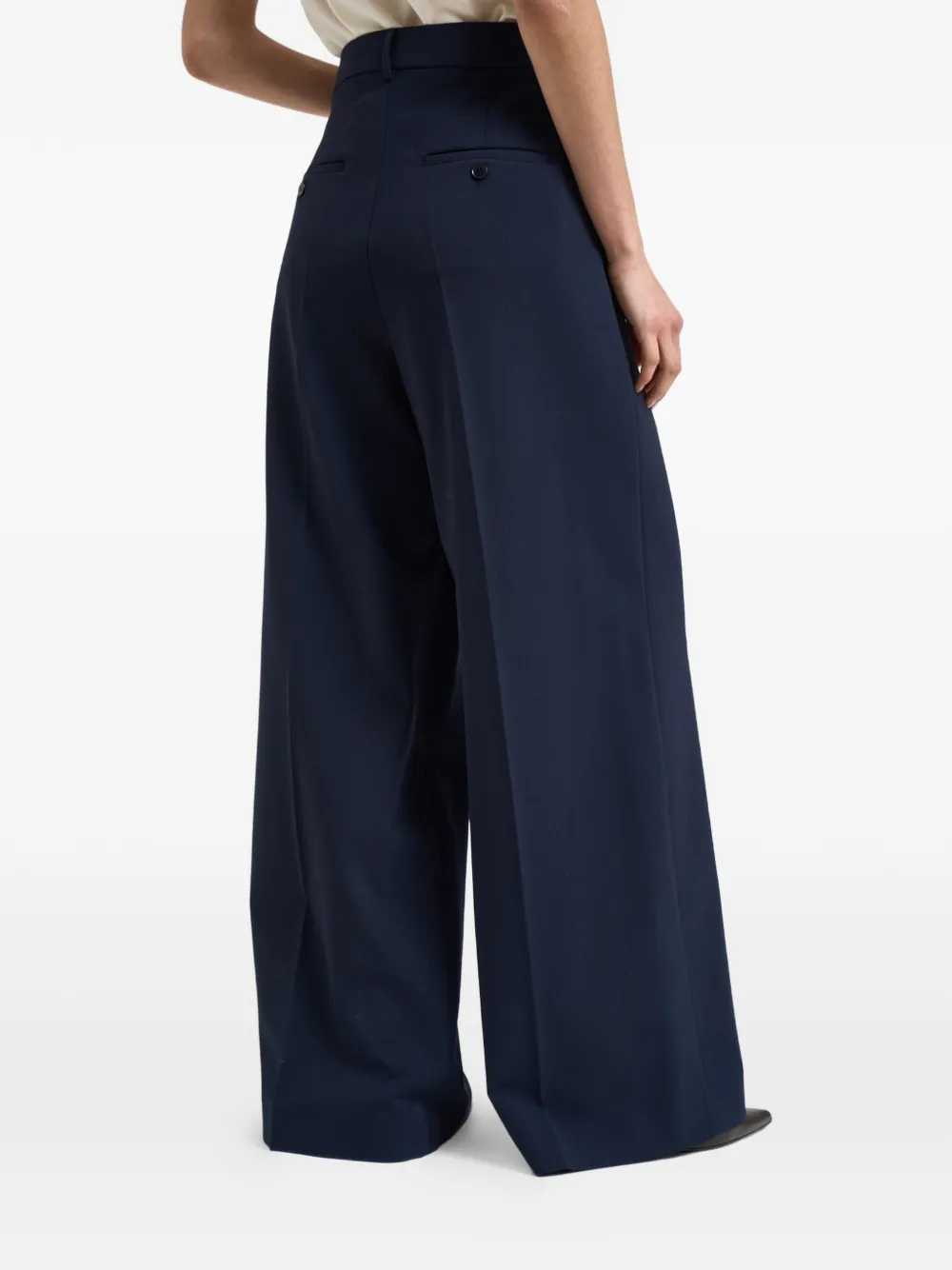 Weekend Max Mara High-rise Wide-leg Trousers - Blue 