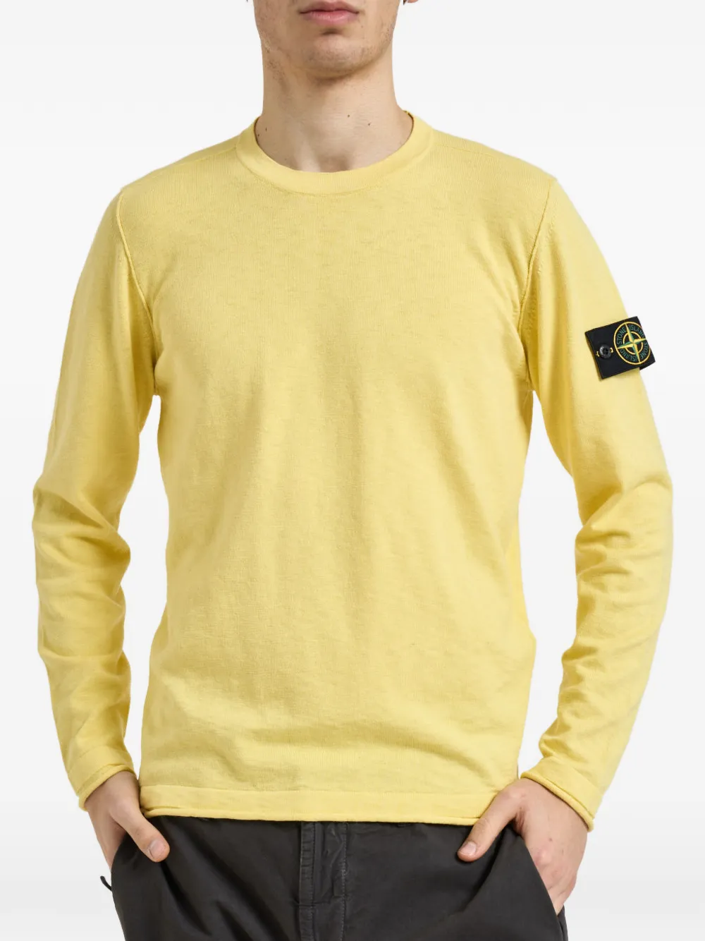 Stone Island crew neck sweater - Gelb