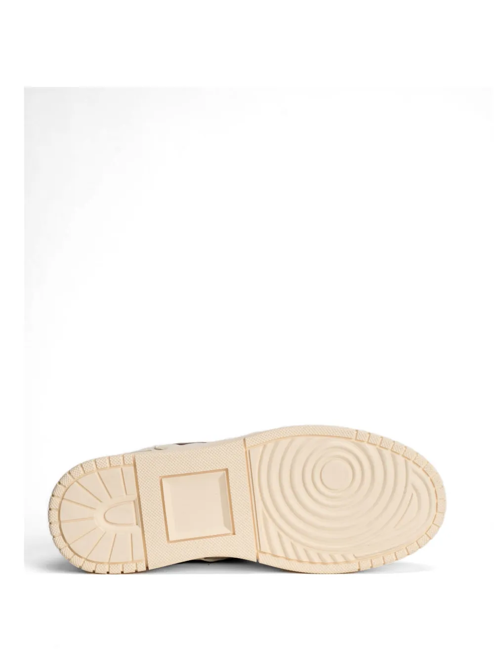 D.A.T.E. Geperforeerde leren sneakers Beige