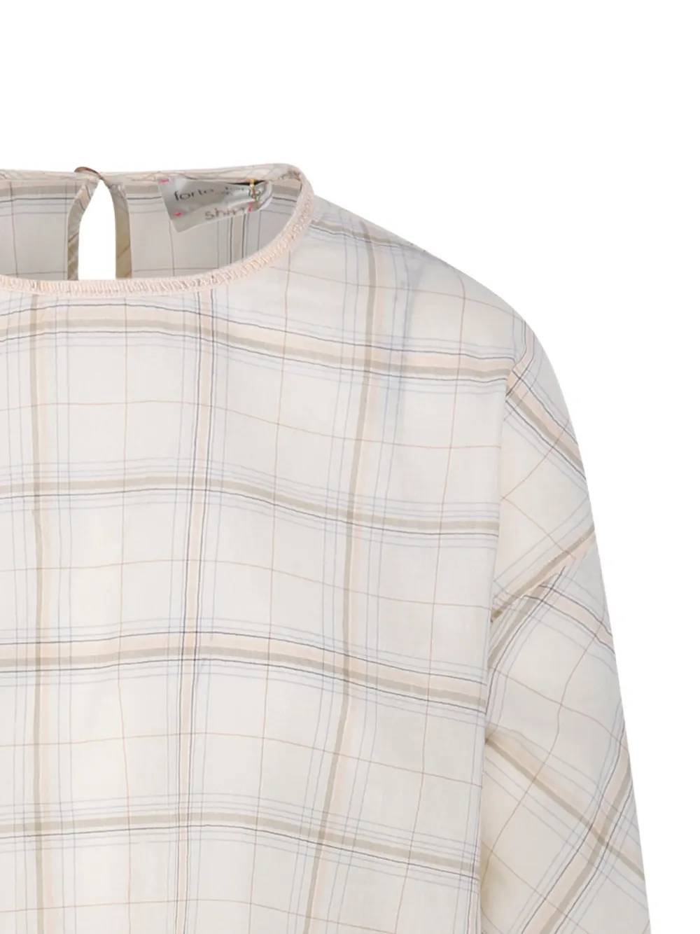 Forte Geruit shirt Beige