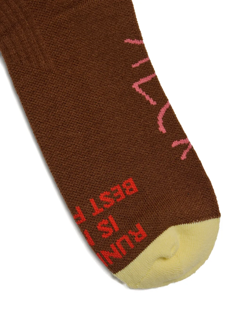  Alex Zono Star Intarsia Socks - Brown 